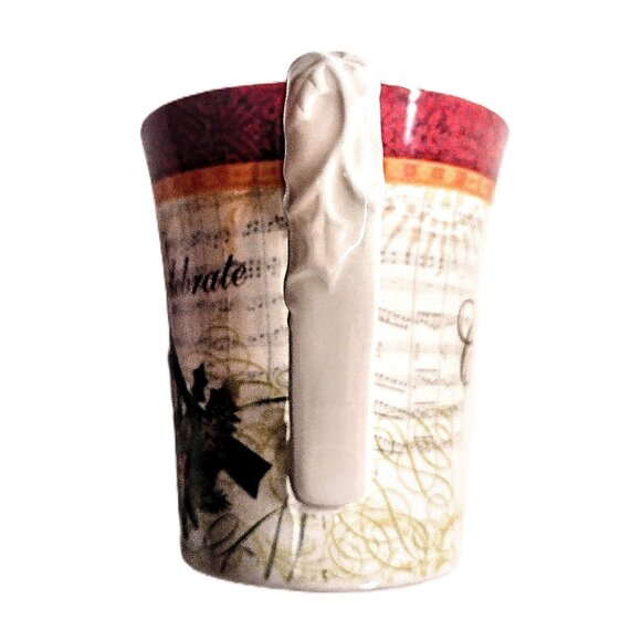 Cracker Barrel "Season of Peace" Coffee Mug Set of 2 ~ "Celebrate & Rejoice" EUC - Picture 9 of 12